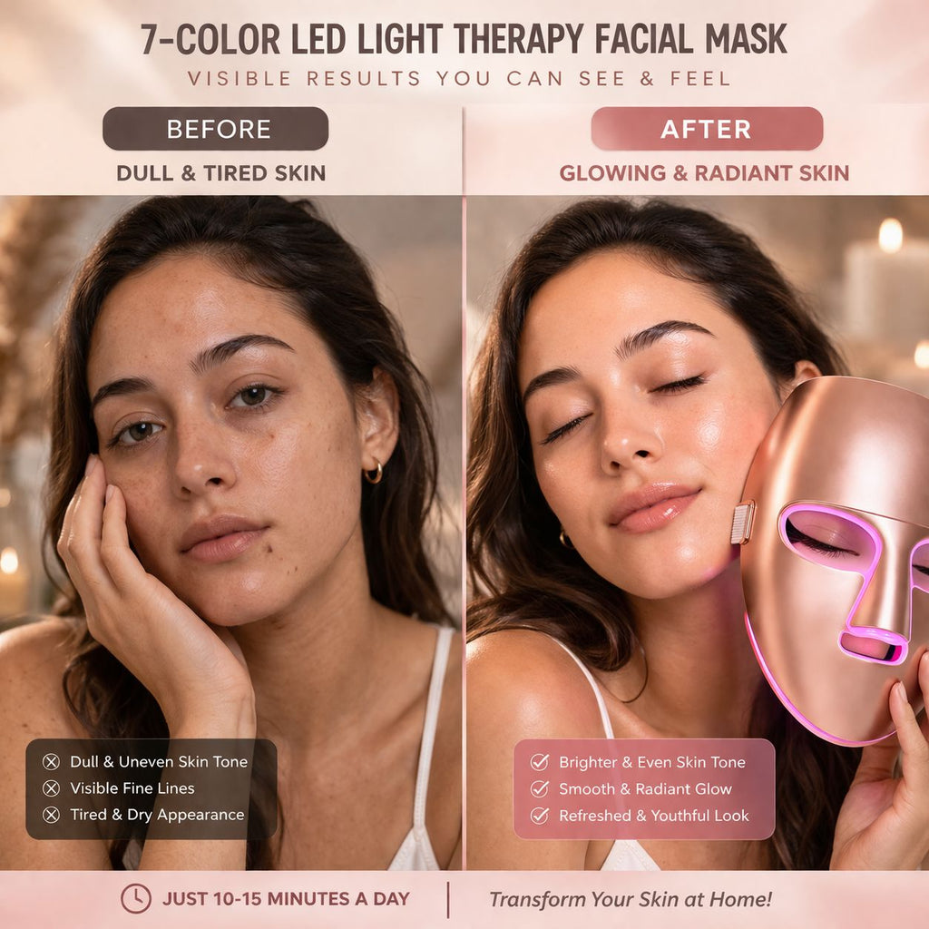 7-Color LED Light Therapy Facial Mask