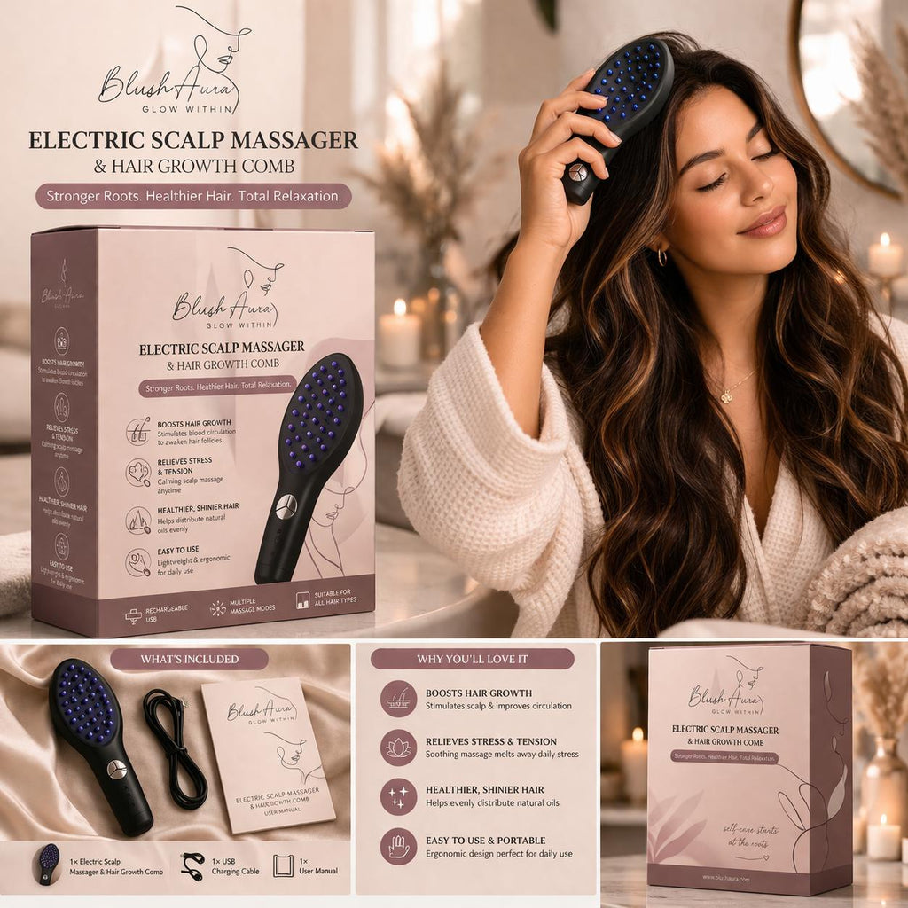 Electric Scalp Massager & Hair Growth Comb